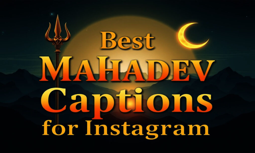 Best Mahadev Captions for Instagram