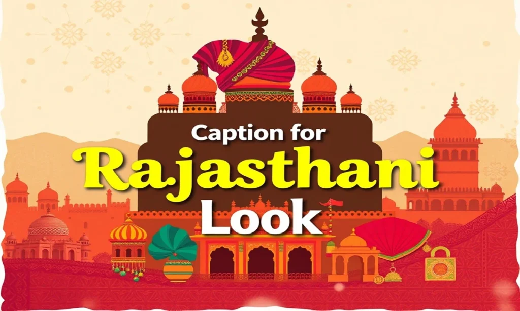 Caption for Rajasthani Look