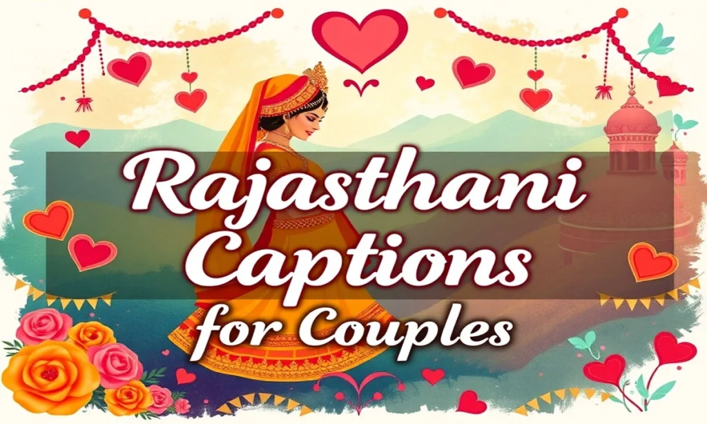 Rajasthani Captions for Couples