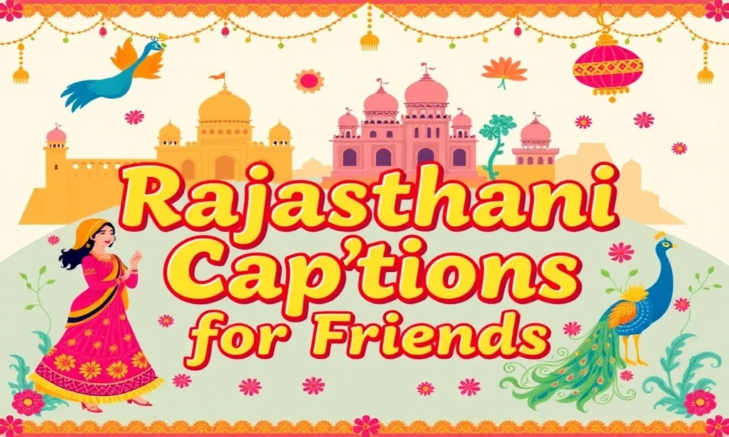 Rajasthani Captions for Friends