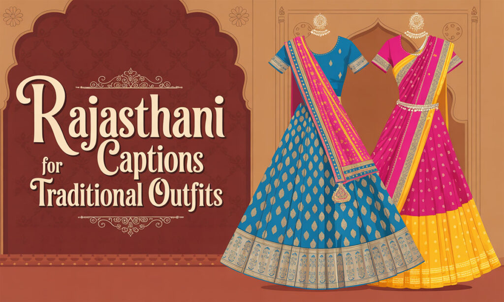 Rajasthani Captions for Traditional Outfits