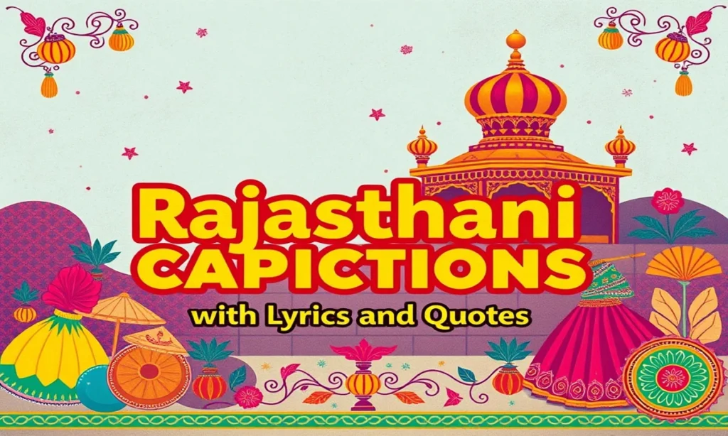 Rajasthani Captions with Lyrics and Quotes