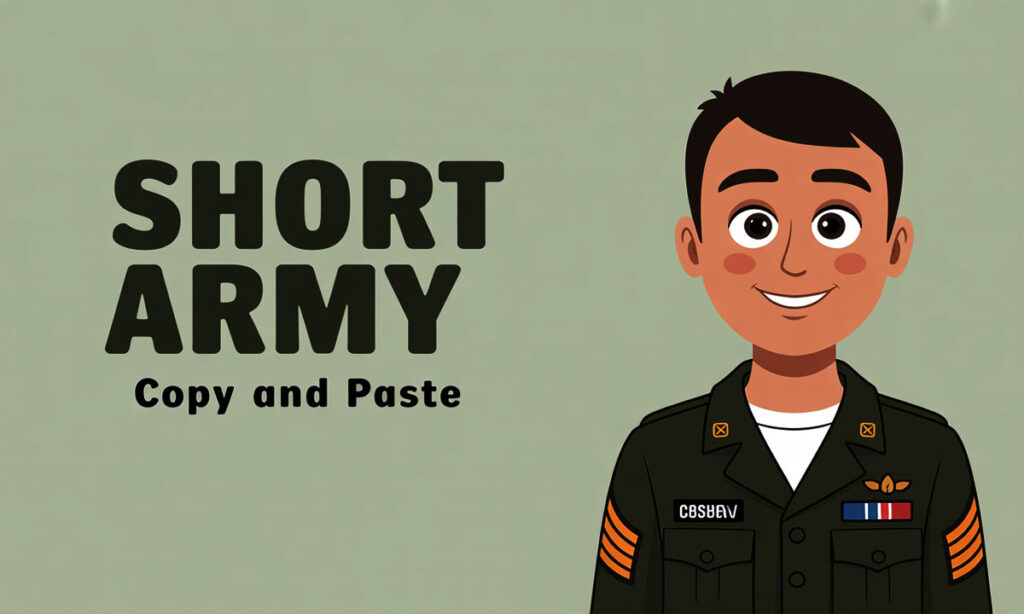Short Army Captions for Instagram - Copy and Paste