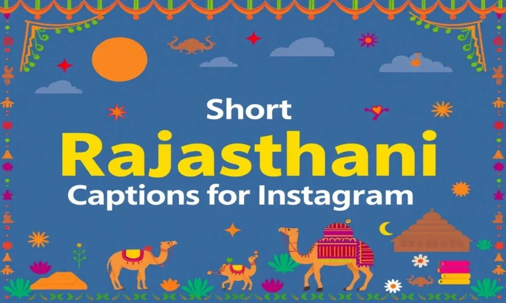 Short rajasthani captions for instagram