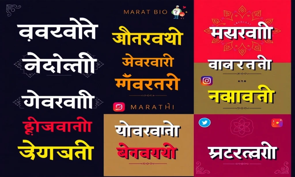 Stylish Marathi Instagram Bio Fonts