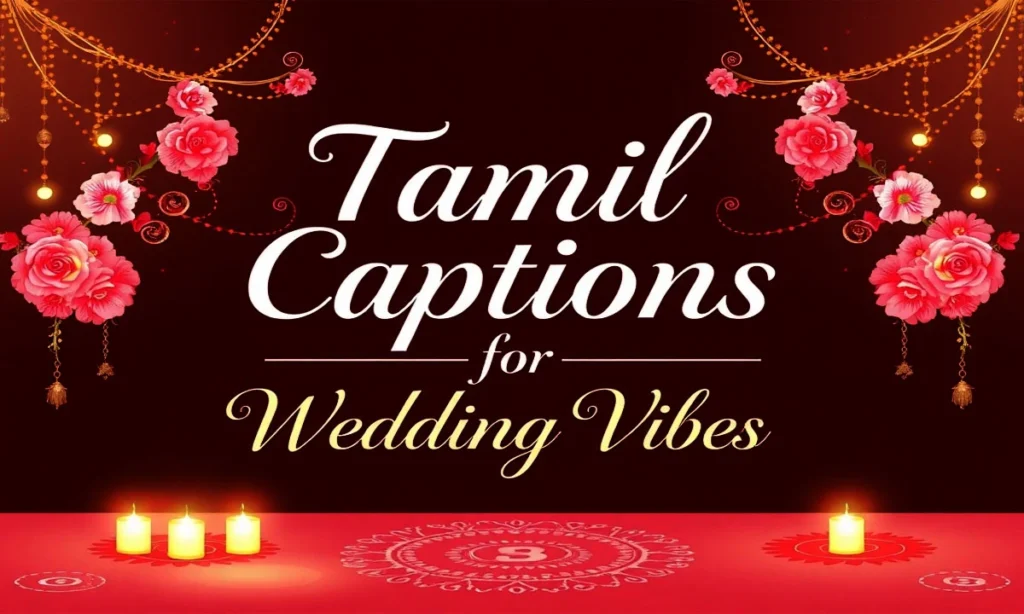 Tamil Captions for Wedding Vibes