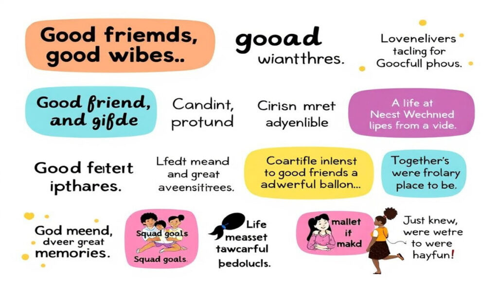 Candid Captions for Friends and Group Photos