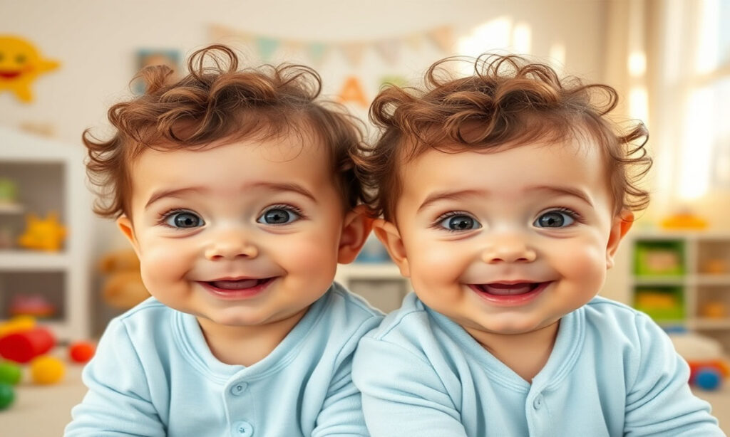 Captions for Twin Baby Boys and Multiple Babies