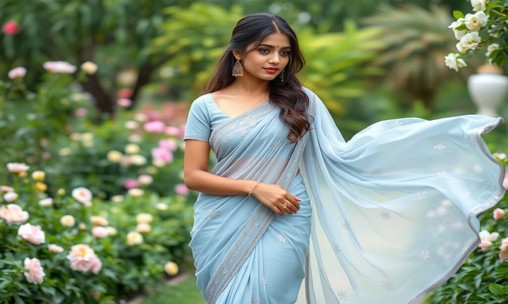 Chiffon & Georgette Saree Captions