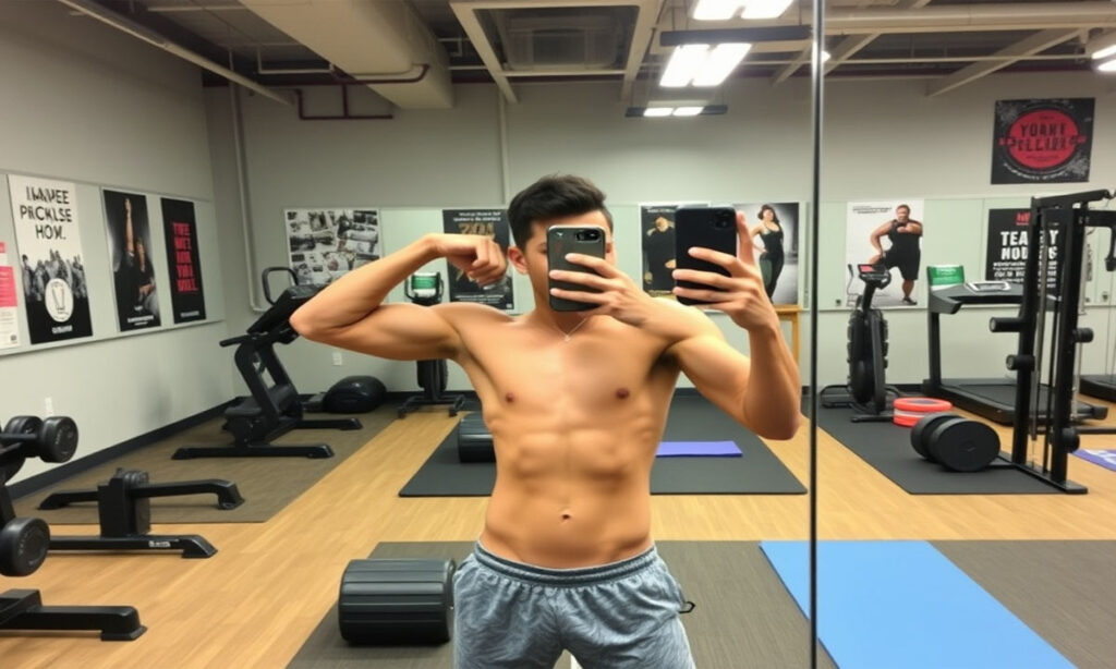 Gym Mirror Selfie Captions