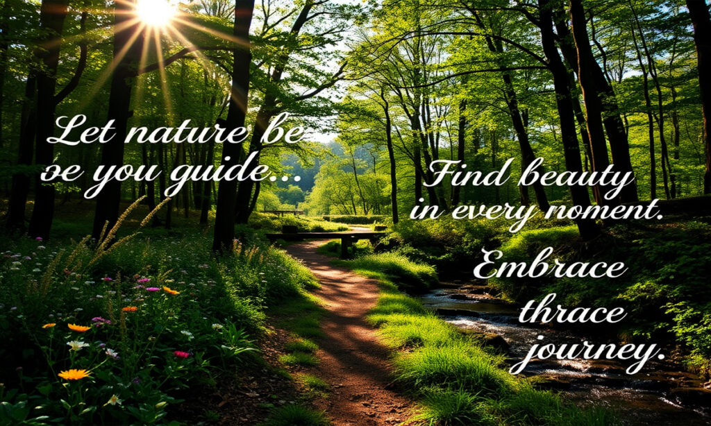 Inspirational nature captions