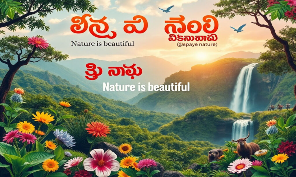 Kannada Captions for Instagram for Nature