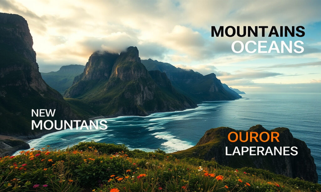 Mountain, Ocean & Landscape Captions