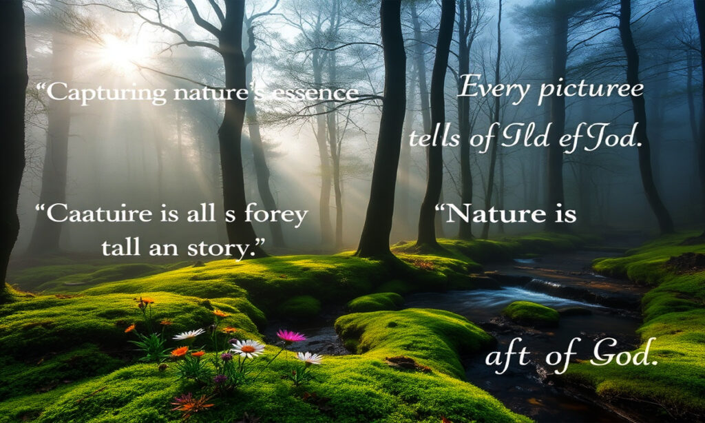 Nature photography captions