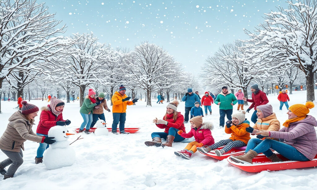 Romantic Winter and Snowfall Captions