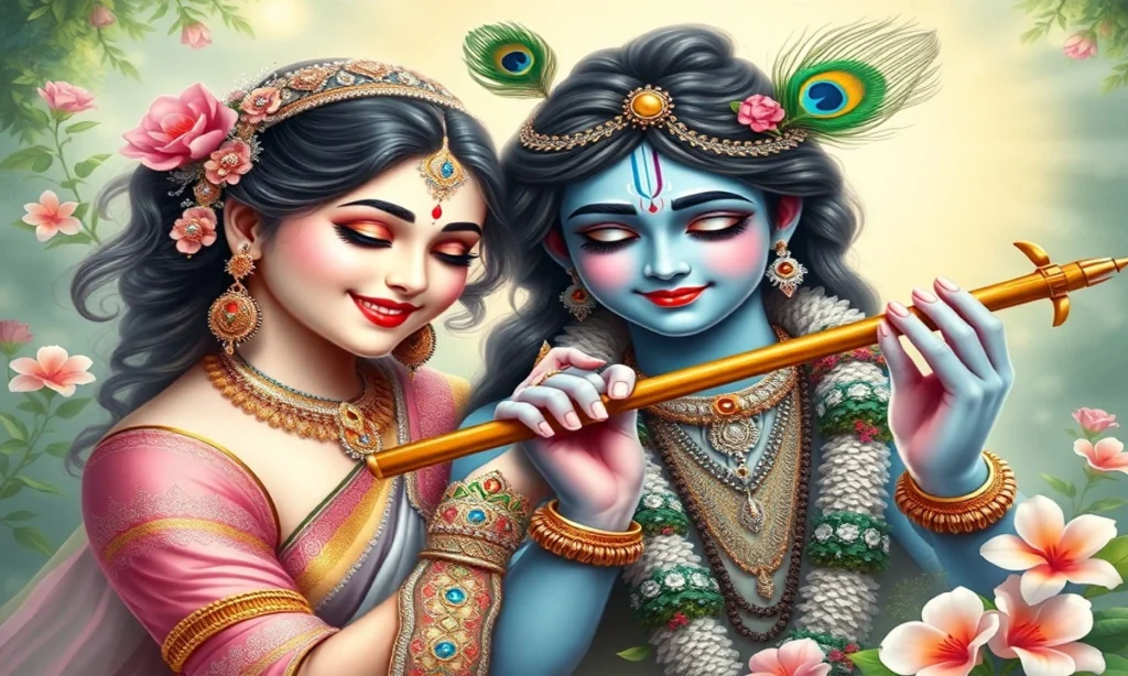 Short Radha Krishna Captions for Instagram
