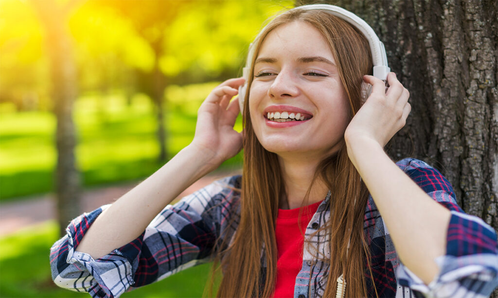 Smile Captions with Song Lyrics