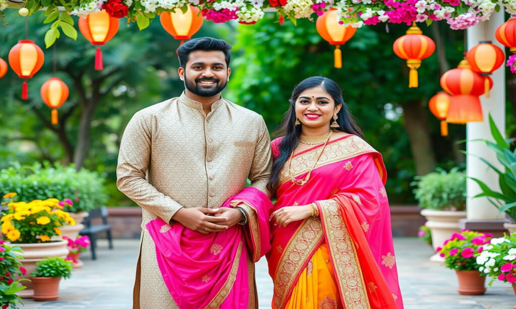 Traditional Outfit Couple Captions for Instagram