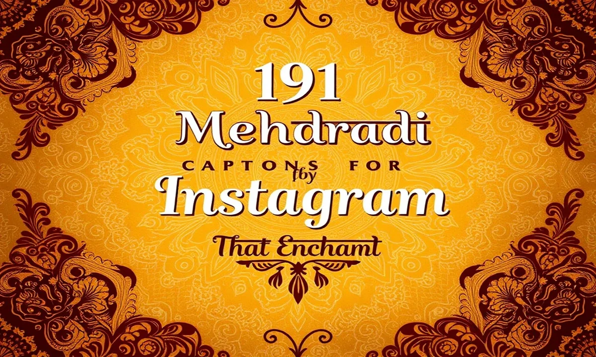 191 Mehndi Captions for Instagram in Hindi That Enchant