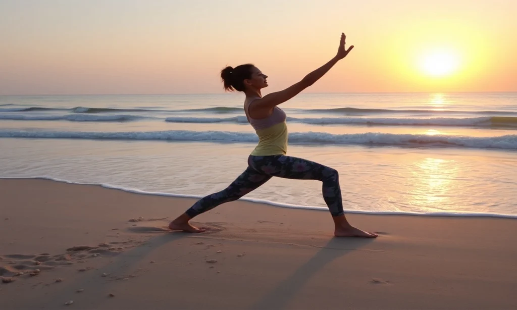 Beach Yoga Captions for Sun, Sand & Serenity