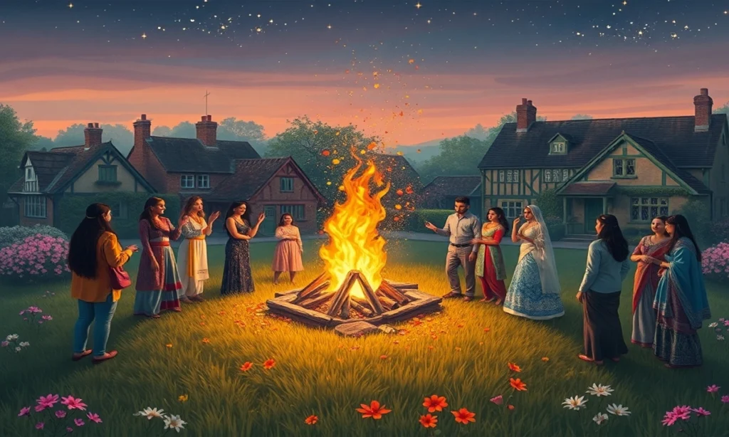 English Holika Dahan Captions Perfect for International Friends