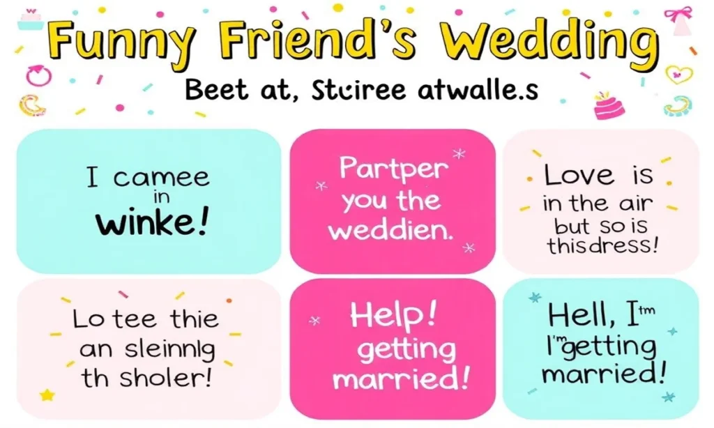 Funny Captions for Best Friend's Wedding