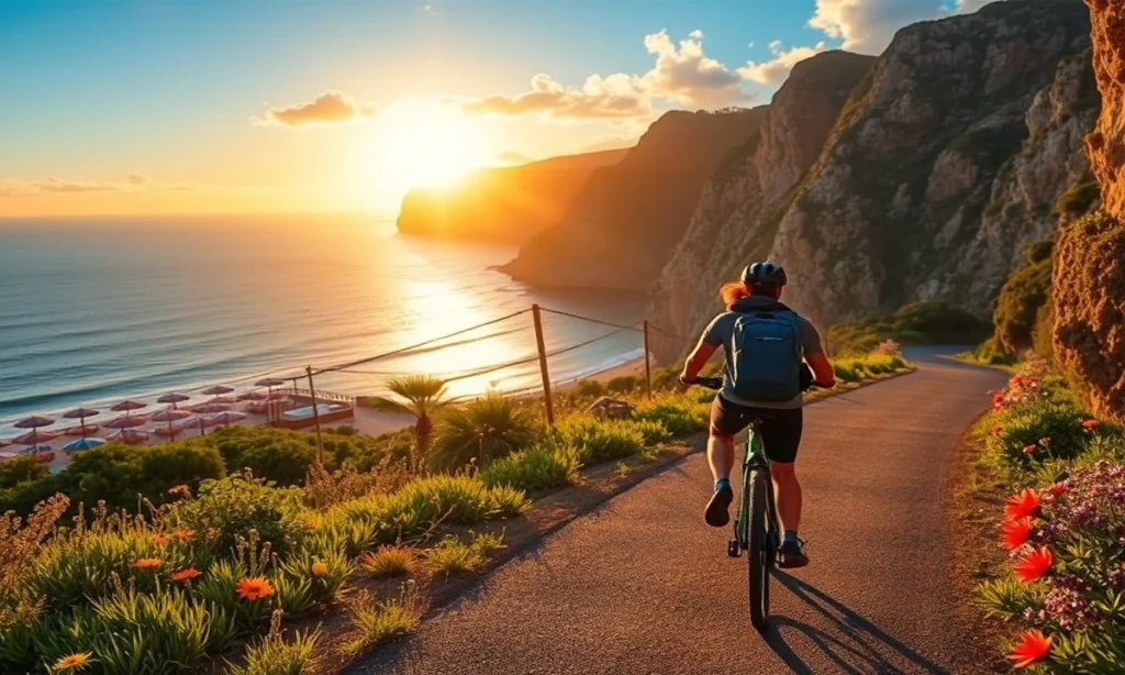 Morning, Sunset & Travel Bike Ride Captions