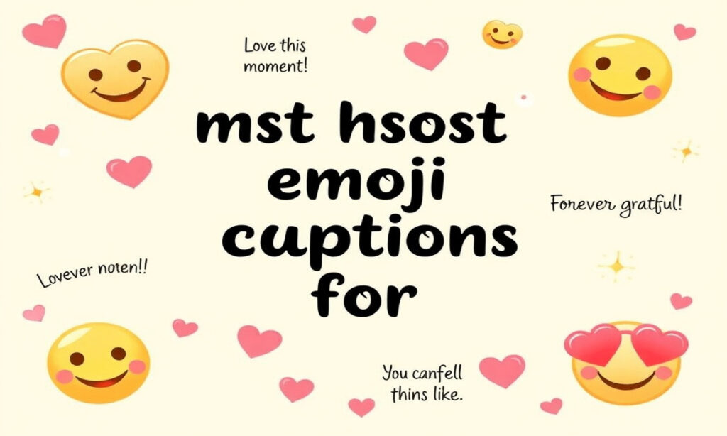 Most Loved Emoji Captions for Instagram for Girls ❤️