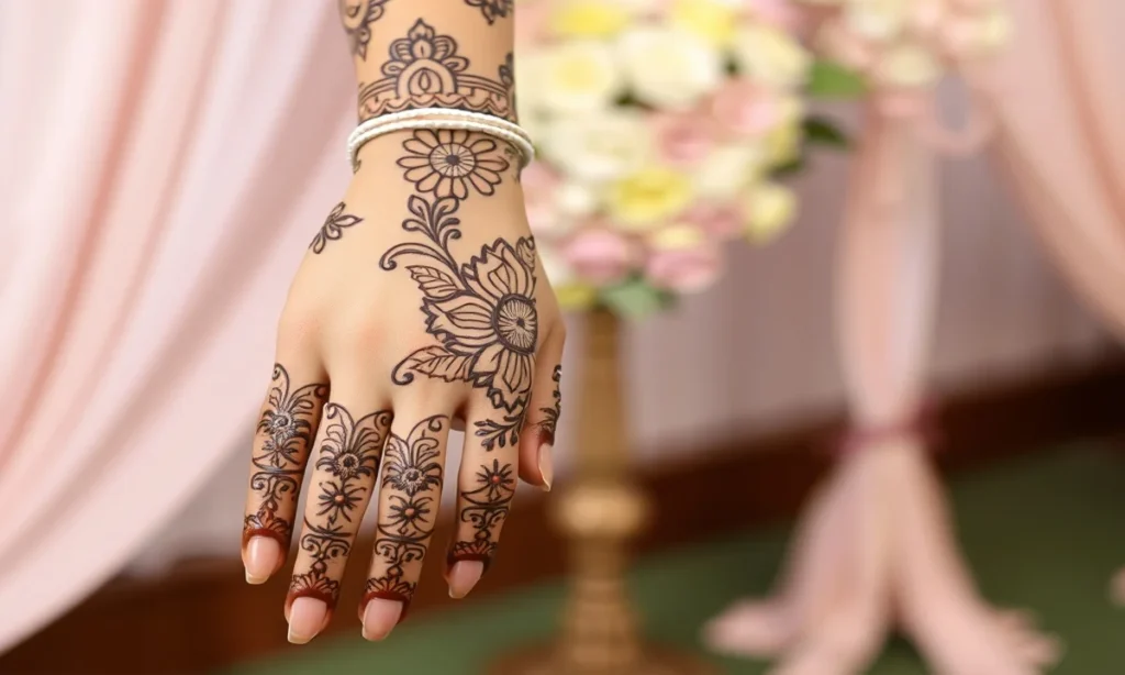 Romantic Bridal Mehndi Captions for Couples in Love