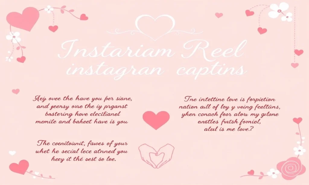 Romantic Instagram Reel Captions Copy for Couples