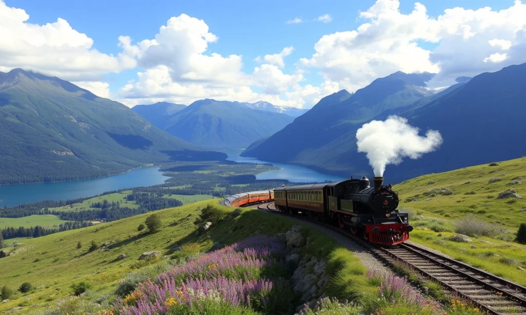 Scenic Train Journey Captions