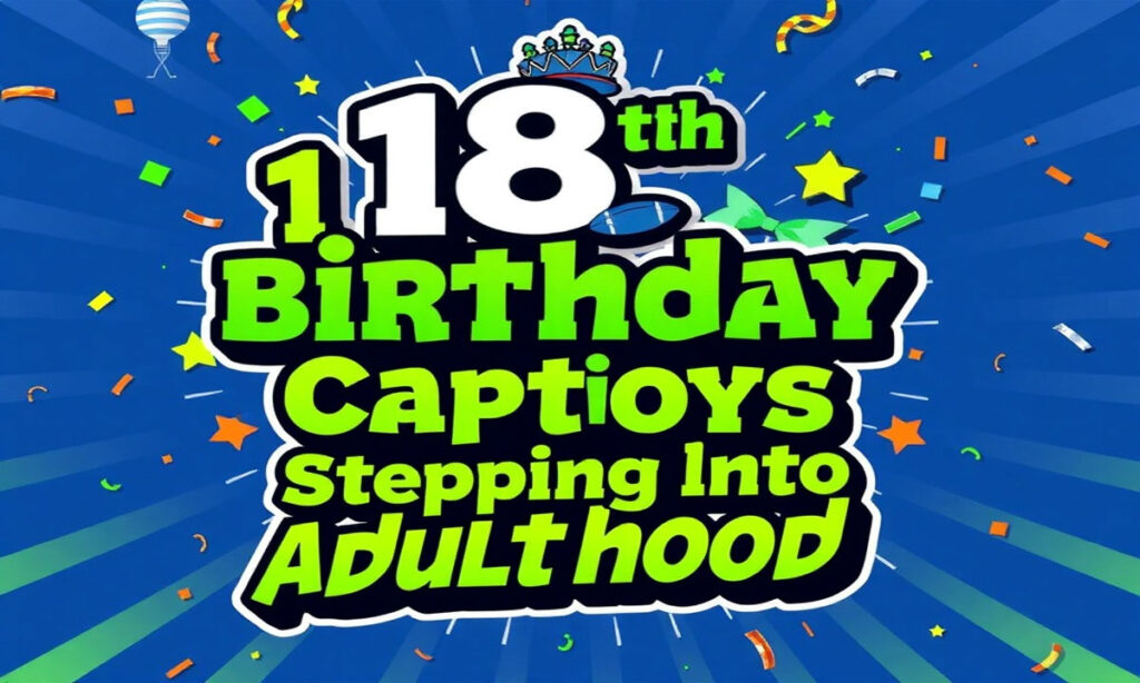 18th Birthday Captions for Boys Stepping Into Adulthood