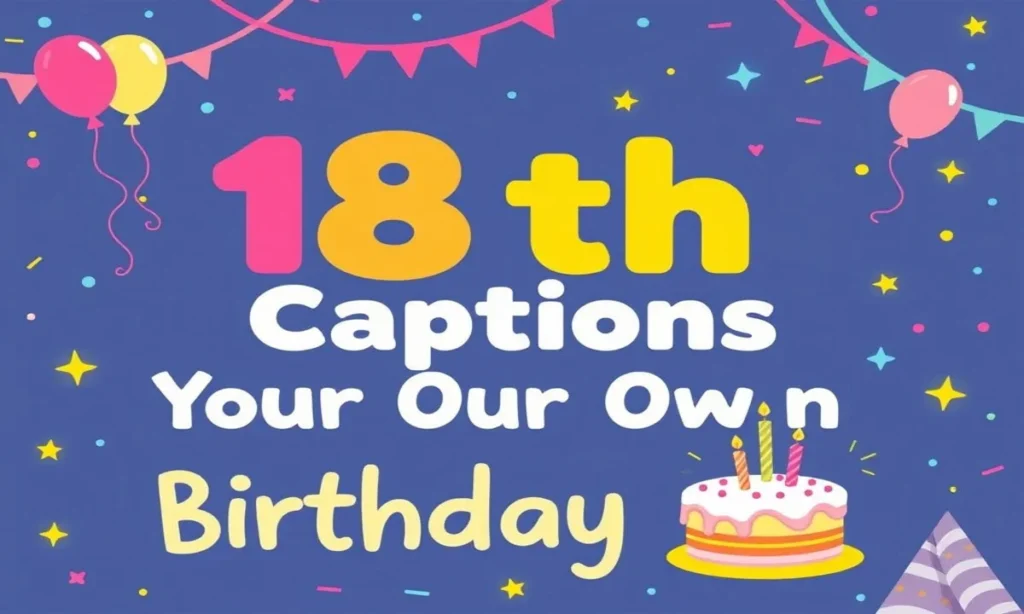 18th Birthday Captions for Your Own Birthday Post