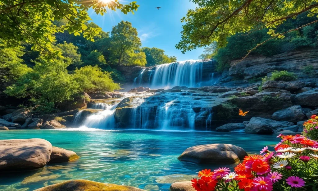 Beautiful Nature Waterfall Captions
