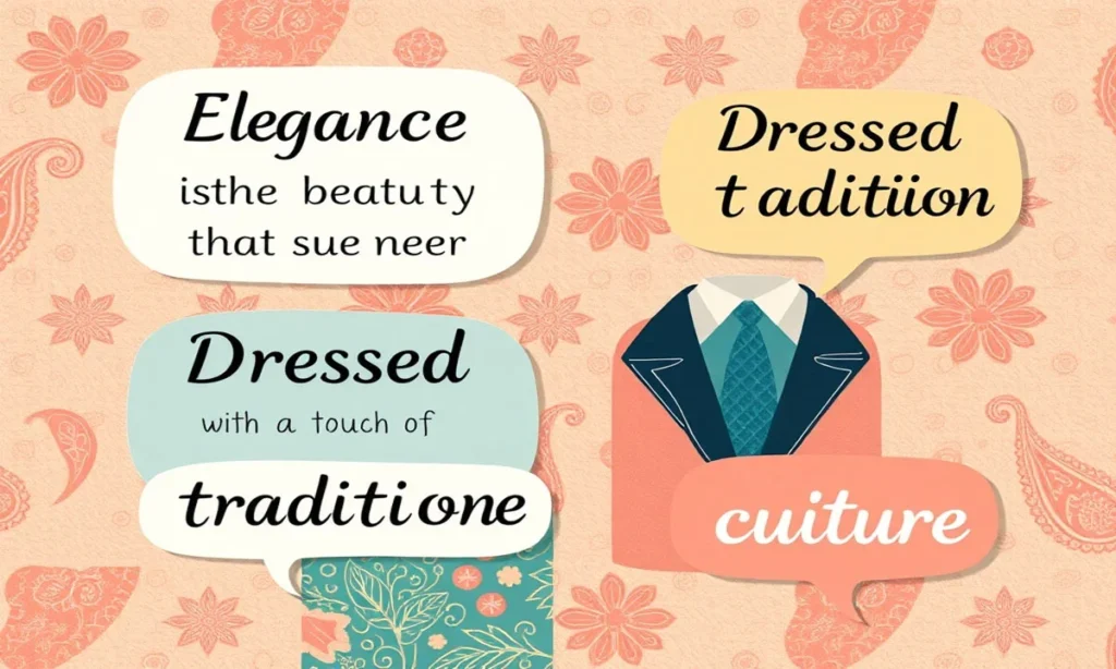 Cute Instagram Suit Captions for Traditional Vibes