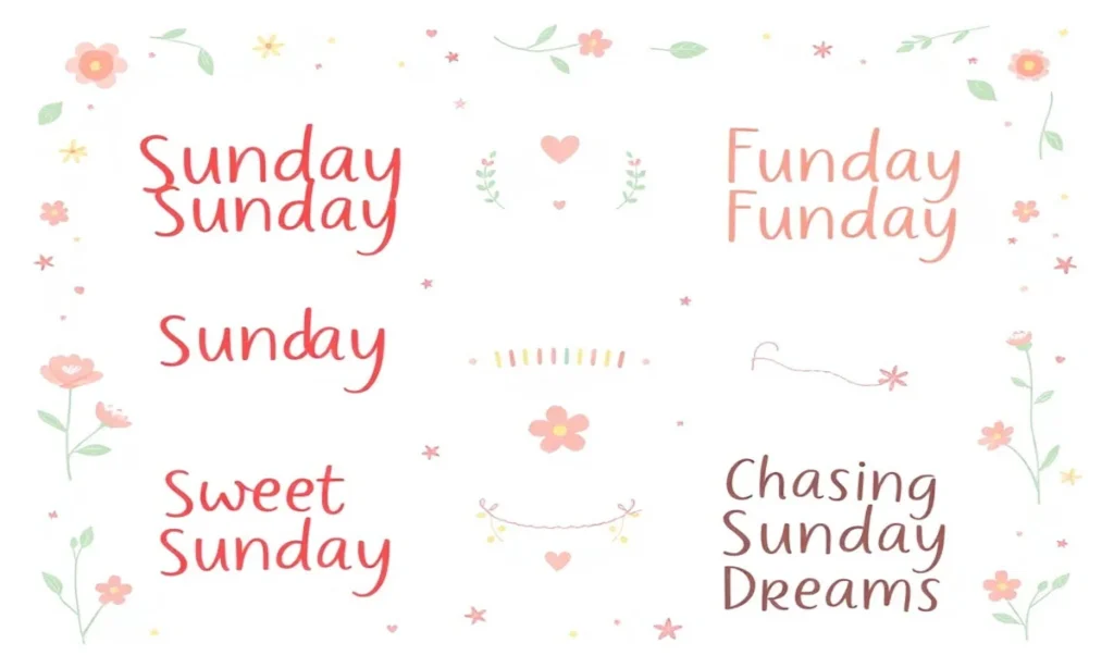 Cute Sunday Captions for Sweet Weekend Moments