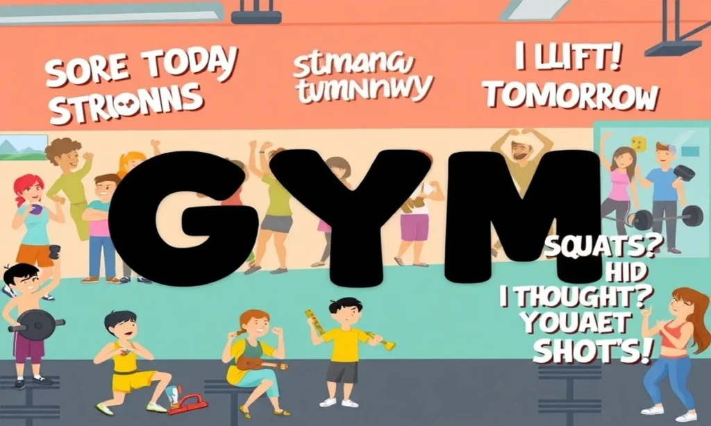 Funny Gym Captions to Add Humor to Your Workout