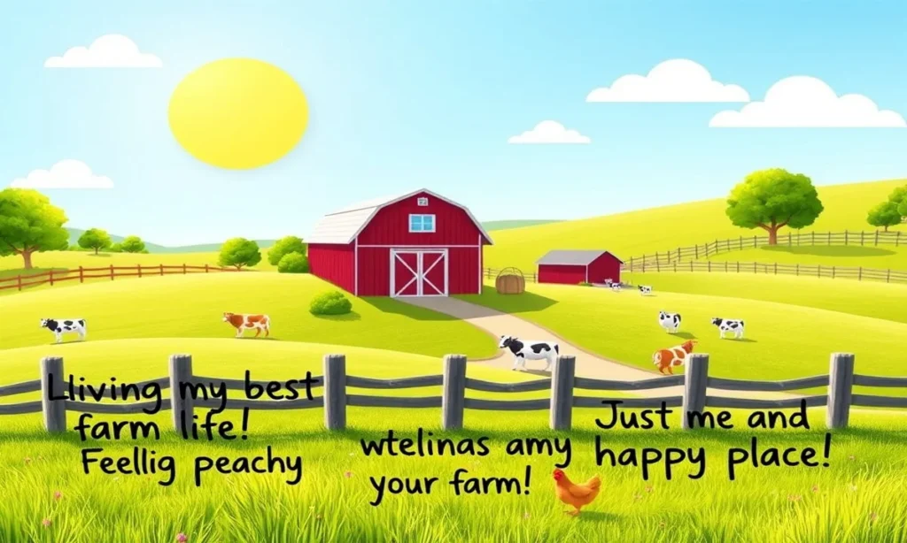 Instagram Farm Captions for Selfies and Personal Photos