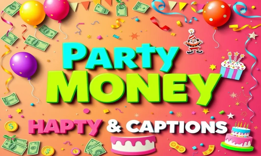 Party & Celebration Money Captions for Fun Flexing Posts