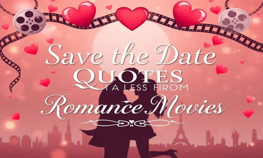 Save the Date Quotes from Romantic Movies
