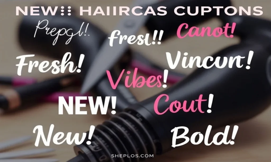 Short & One-Word New Haircut Captions for Instagram