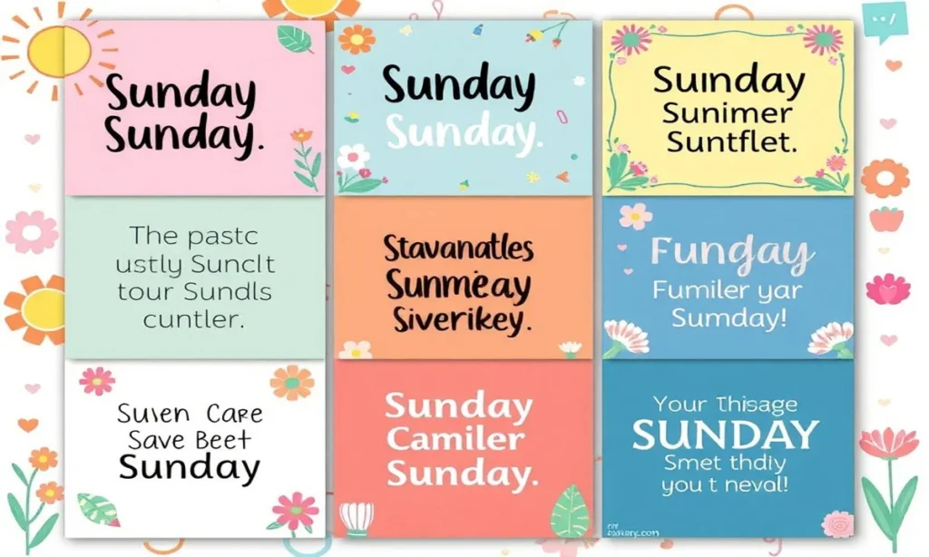 Short Sunday Captions for Quick & Catchy Posts