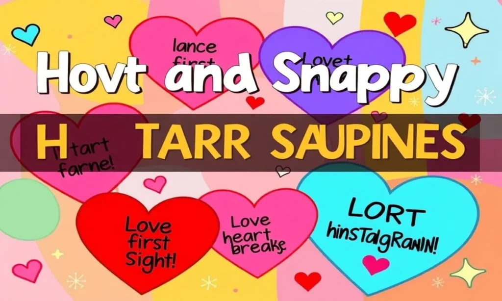 Short and Snappy Heart Captions for Instagram – Quick, catchy captions for instant impact