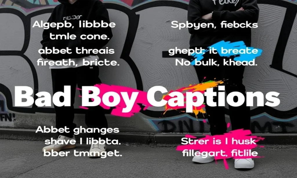Stylish and Trendy Bad Boy Captions for Instagram Aesthetics
