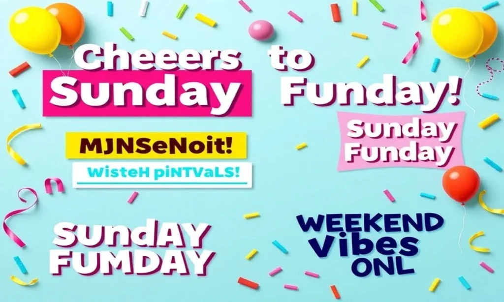 Sunday Funday Captions to Celebrate the Weekend Mood