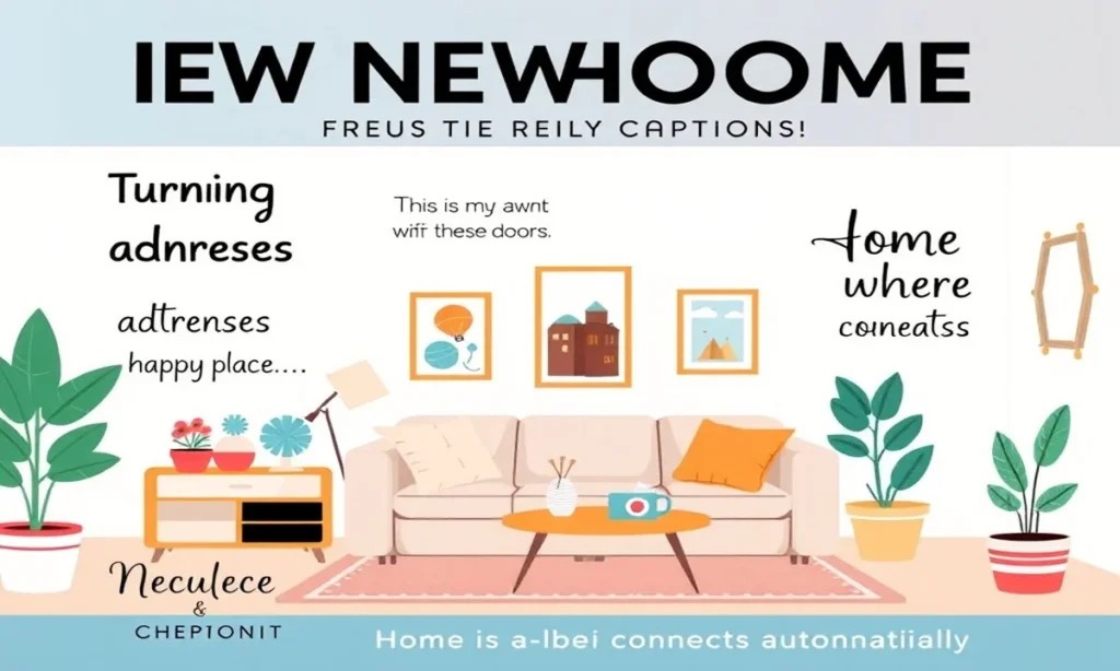 Unique and Creative Instagram Captions for Your New Home