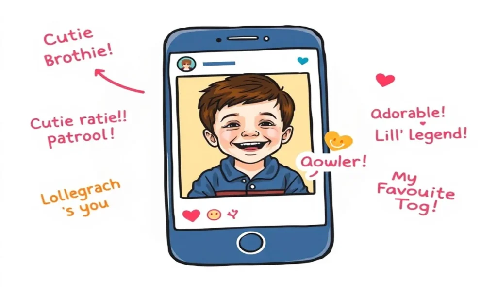 Cute Comments for Younger Brother